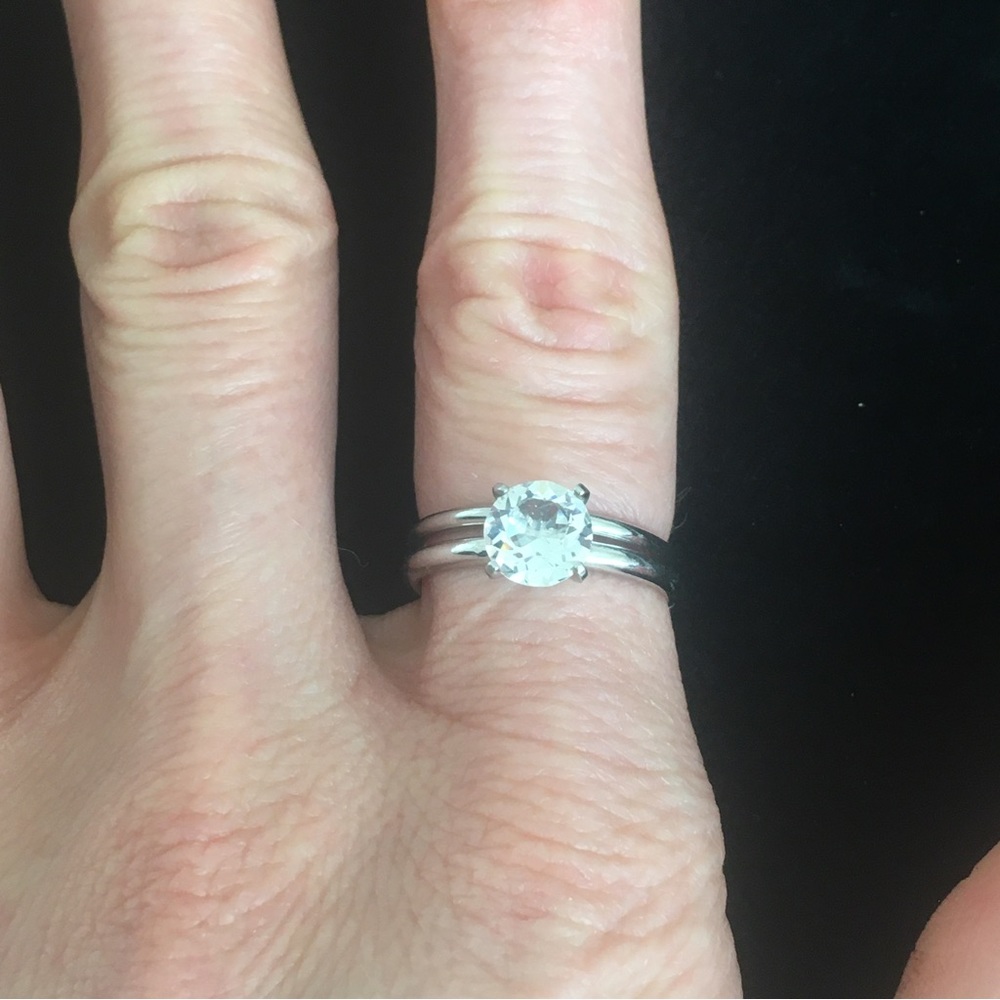 Fashion Wedding Engagement Ring Set